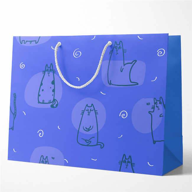 手提包裝袋 藍色 手提包裝袋 藍色