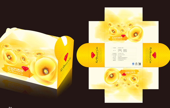 保障和印刷設計 展開圖