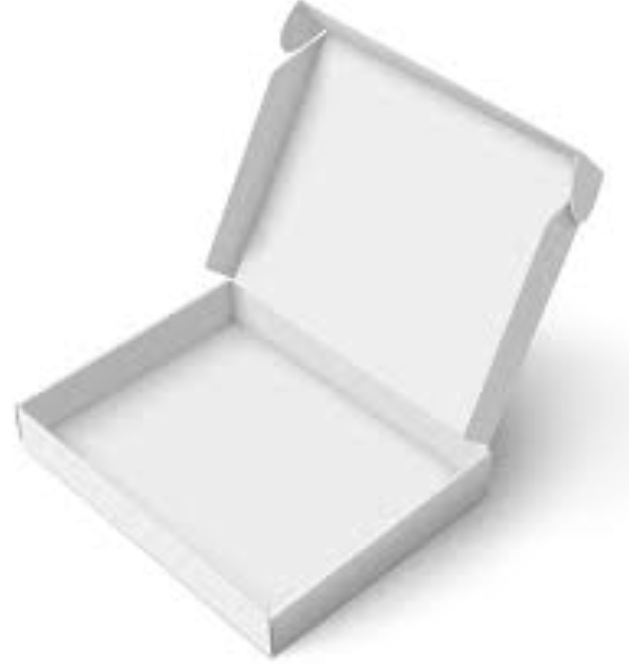 白色快遞盒 展開圖