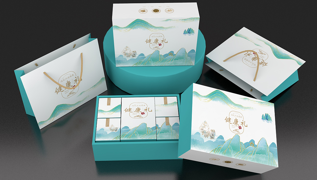 保健食品包裝禮盒 展示圖