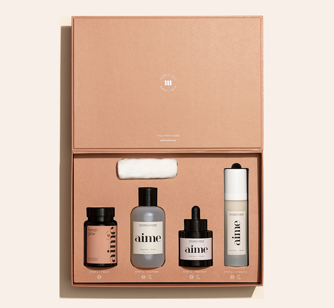 精簡化妝品禮盒包裝盒