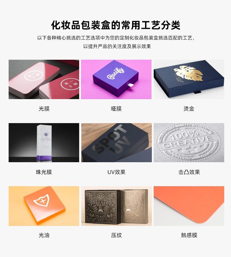化妝品禮盒定做工藝